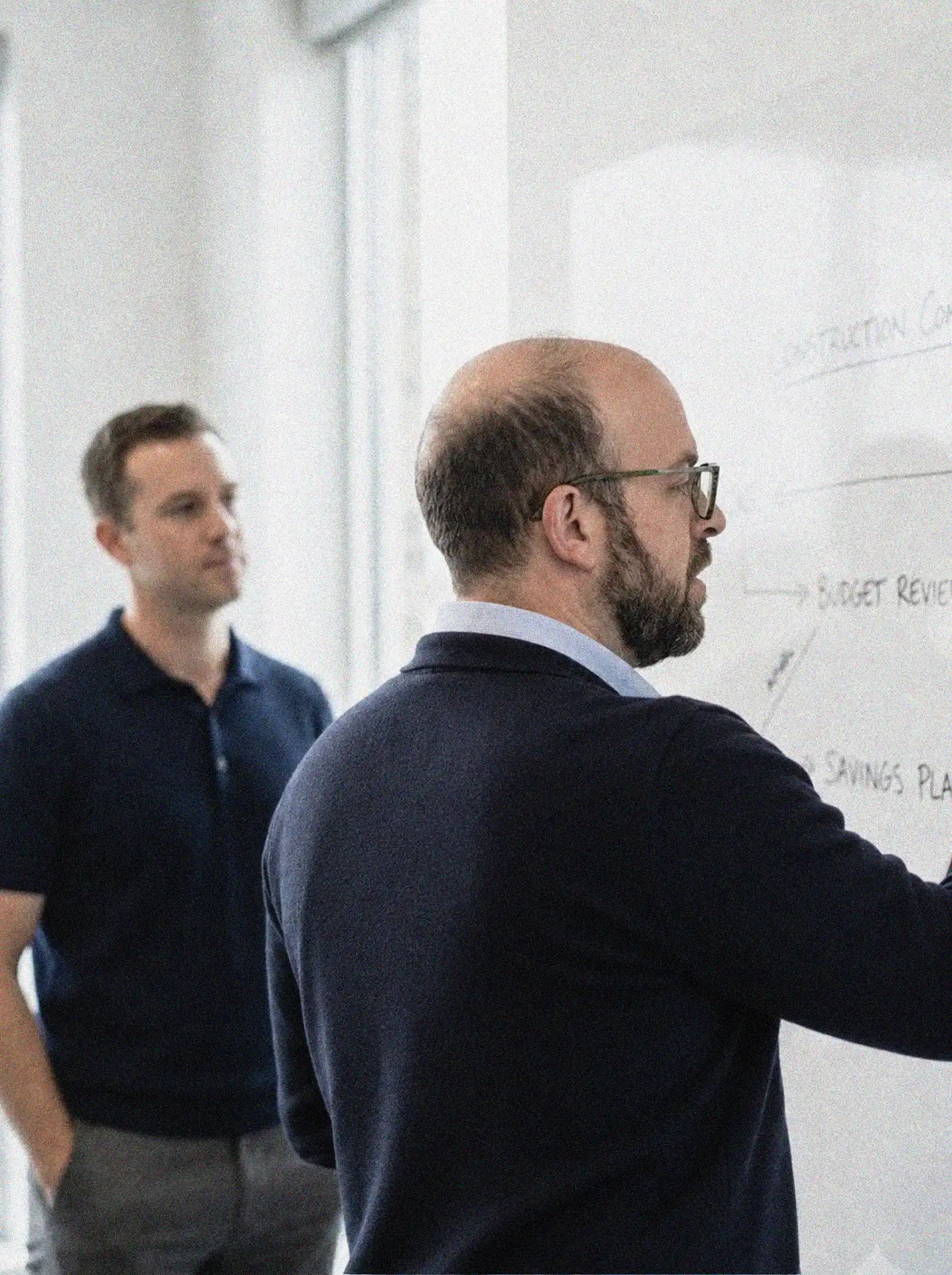 Paul leading construction team training and advisory discussion